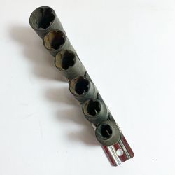 ♭♭ KO-KEN ソケット6Pセット 3/8"" 9.5ｍｍ ナットツイスター　サビあり Bランク