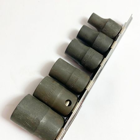  KO-KEN ソケット6Pセット 3/8"" 9.5ｍｍ ナットツイスター　サビあり