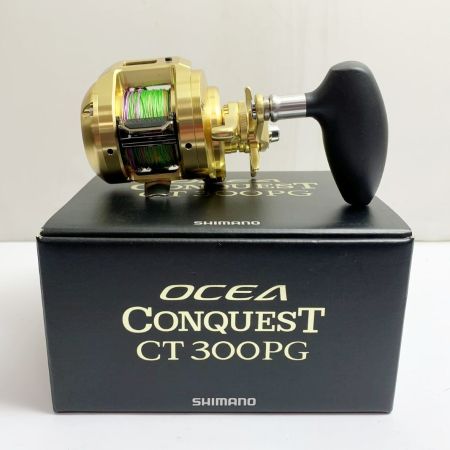  SHIMANO シマノ オシアコンクエスト 300PG 　ベイトリール　ゴメクサスハンドルノブ付 03821