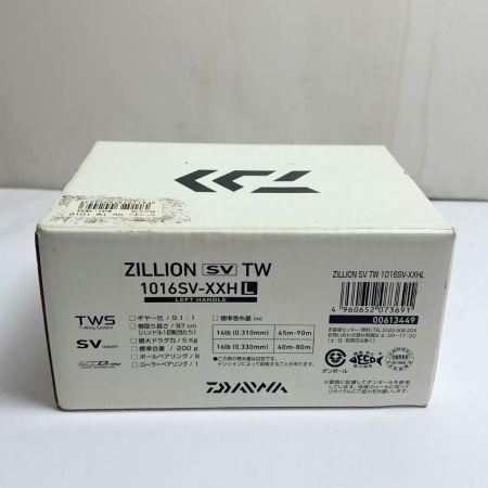  DAIWA ダイワ ベイトリール　ジリオン　SV TW 1016SV-XXHL 1016SV-XXHL