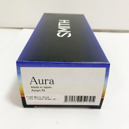  SMITH スミス Aura 箱付 フレーム/マットブラック　レンズ/Ｘ-スーパーブラウン42　偏光グラス