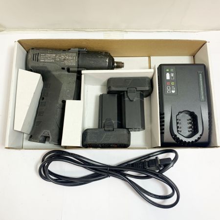  Snap-on スナップオン 【ジャンク】充電式インパクトレンチ　充電器・充電池2個付 14.4v バッテリー抜きづずらい CT861GW ブラック