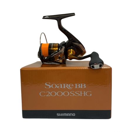  SHIMANO シマノ ソアレBB C2000SSHG 箱付 リールスタンド、ハンドルノブ付 045751