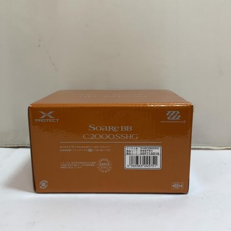 SHIMANO シマノ ソアレBB C2000SSHG 箱付 リールスタンド、ハンドルノブ付 045751