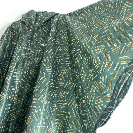  mont･bell モンベル プリント トレッキング レインポンチョ L ダークグリーン 1128668