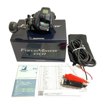  SHIMANO シマノ 20フォースマスター601 　電源コード　箱・取説付  電動リール付　使用距離13.3km・時間26.0h 04155