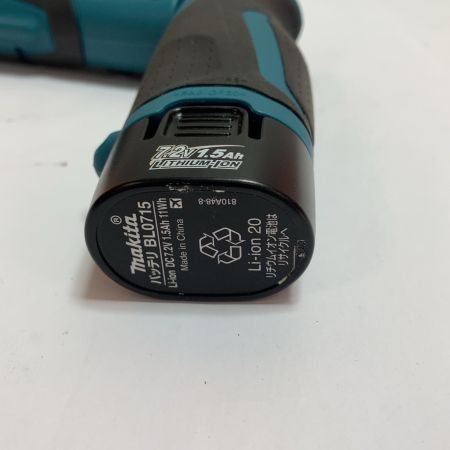  MAKITA マキタ 充電式ペンインパクトドライバ　充電器・充電池1個・ケース付 7.2v　ビット付 TD021DSHSP