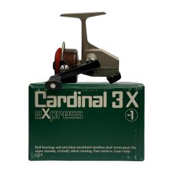 ★★ Abu Garcia アブガルシア カーディナル3X  スピニングリール　箱 替スプール付 メタリックブラウン x ベージュ系 Bランク