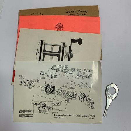  Abu Garcia アブガルシア アンバサダー　ベイトリール 5500Ｃ オレンジ