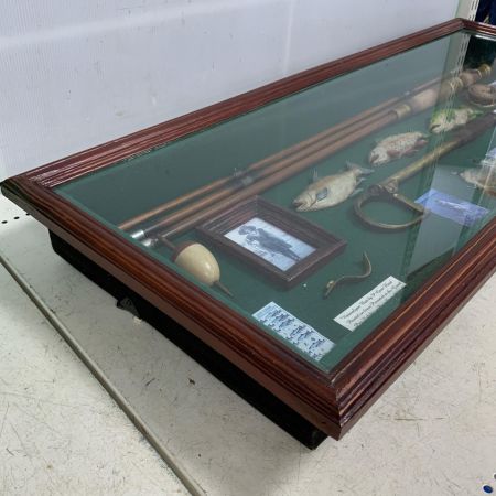   アンティーク オブジェ フライフィッシング ウォールアート 　85×35×10cm