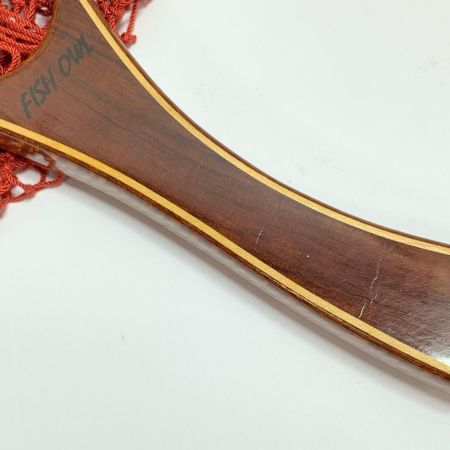  FISHOWL ランディングネット 長さ約40cm/25×13cm  ひび割れ、劣化あり