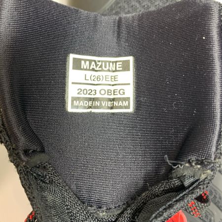  mazume マズメ フィッシングブーツ 26.0cm　スパイクシューズ ブラック x レッド