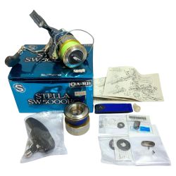 ★★ SHIMANO シマノ 01ステラSW 5000HG  スピニングリール　替えスプール、ハンドルノブ付 SC79K Cランク