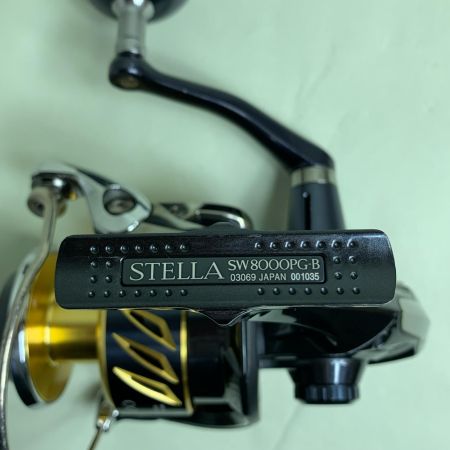  SHIMANO シマノ スピニングリール 13ステラSW8000PG キズ有  03069