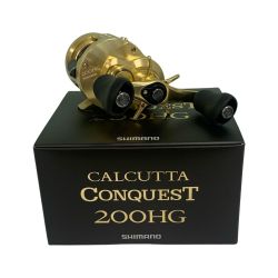 ★★ SHIMANO シマノ 21カルカッタコンクエスト200HG 箱、ポーチ、取説付　ハンドルノブキャップにキズ有 04238 Bランク