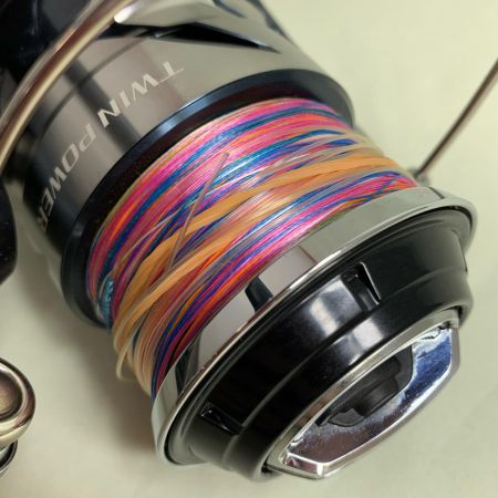  SHIMANO シマノ スピニングリール 21ツインパワーSW 8000HG 箱・取説付 ゴメクサスリールスタンド付属 04228