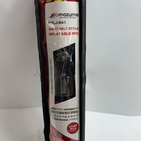  mazume マズメ ライフジャケット  ウエストベルトタイプ　国土交通省型式承認品　膨張式PFD（水感知機能付き）10・2029  MZLJ-841