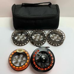 ★★ K・BULLET フライリール  替スプール4個付 CL5 5/8 Bランク