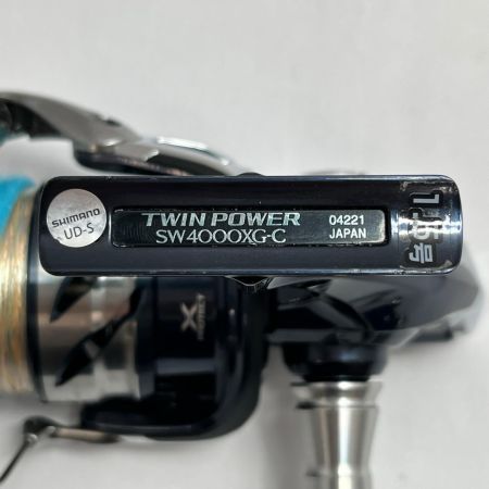 SHIMANO シマノ スピニングリール 21ツインパワーSW 4000XG 夢屋ハンドル/純正ハンドル 04221