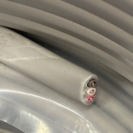  弥栄電線 VVFケーブル 平形 100m巻 灰色 VVF3×1.6 3芯 40930008