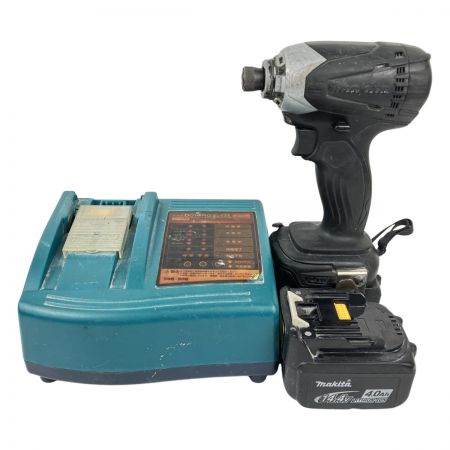  MAKITA マキタ 14.4V 充電式インパクトドライバ 充電器 バッテリー×2付 TD134DX2 ブラック