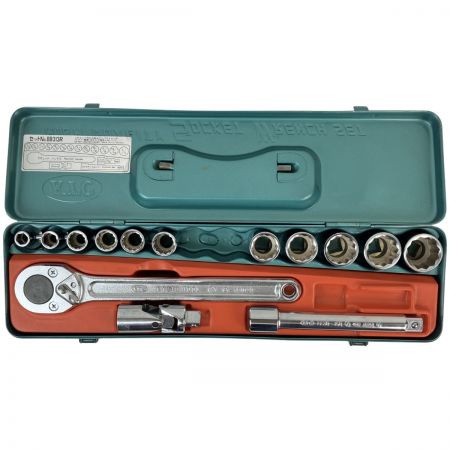 ЗЗ KTC ケーティーシー ソケットレンチセット 差込角12.7ｍｍ ケース付 BB313R ブルー