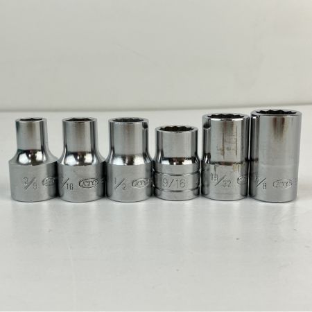 ЗЗ KTC ケーティーシー ソケットレンチセット 差込角12.7ｍｍ ケース付 BB313R ブルー