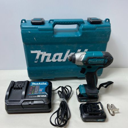  MAKITA マキタ インパクトドライバ　充電器・充電池2個・ケース付 TD110DSHX ブルー