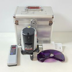 ΦΦ TAJIMA タジマ レーザー機器 レーザー墨出し器　 ケース付 受光器・三脚付 AL-TYZ ブラック Bランク