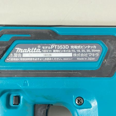  MAKITA マキタ 充電式ピンタッカ　40V PT353D ブルー