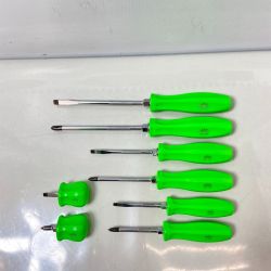 ΦΦ MAC TOOLS マック ドライバーセット　8本セット 黄緑 Bランク