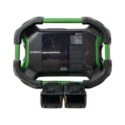 ΦΦ HITACHI 日立  工具関連用品 ラジオ 充電池2個付 UR 18DSDL ブラック Cランク