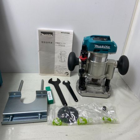  MAKITA マキタ 電動工具　トリマー　 ガイド・ケース付  RT51D ブルー