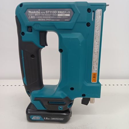 MAKITA マキタ ST113D ブルー 工具 電動工具 充電式タッカ 程度B 充電器・充電池2個・ケース付 コードレス式 10.8v 1.5Ah