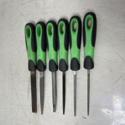 ΦΦ Snap-on スナップオン ハンドツール　6ピース ソフトグリップハンドルヤスリセット グリーン Bランク