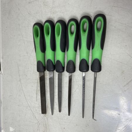  Snap-on スナップオン ハンドツール　6ピース ソフトグリップハンドルヤスリセット グリーン