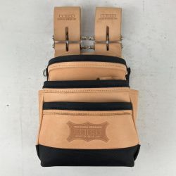 ЗЗ KNICKS 総ヌメ革 3段腰袋 バリスティック補強仕上 KNB-301DDX ナチュラル Bランク