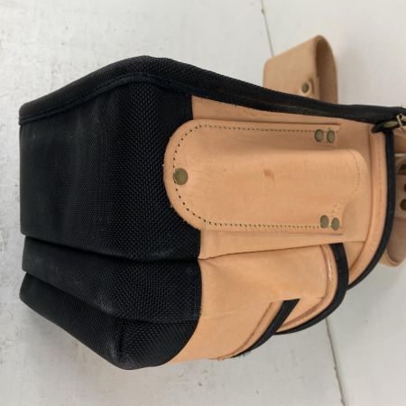 ЗЗ KNICKS 総ヌメ革 3段腰袋 バリスティック補強仕上 KNB-301DDX ナチュラル