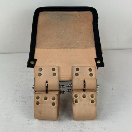 ЗЗ KNICKS 総ヌメ革 3段腰袋 バリスティック補強仕上 KNB-301DDX ナチュラル