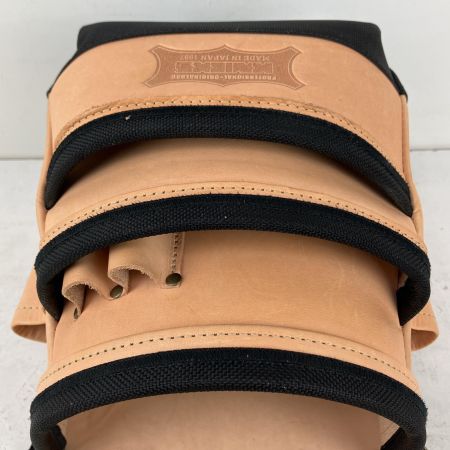 ЗЗ KNICKS 総ヌメ革 3段腰袋 バリスティック補強仕上 KNB-301DDX ナチュラル