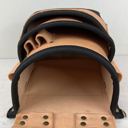 ЗЗ KNICKS 総ヌメ革 3段腰袋 バリスティック補強仕上 KNB-301DDX ナチュラル