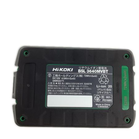 HiKOKI ハイコーキ 工具関連用品 バッテリー HiKOKI BSL3640MVBT 箱付 36v 4.0Ah BSL3640MVBT
