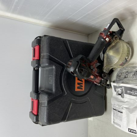  MAX マックス エアツール　エア釘打ち　ケース付 高圧 HN-50N3 ブラック×レッド