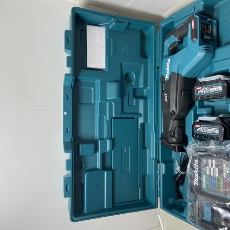  MAKITA マキタ 切断工具 　レシプロソー　充電器・充電池2個・ケース付 コードレス式 40v 2.5Ah JR002GRDX ブルー