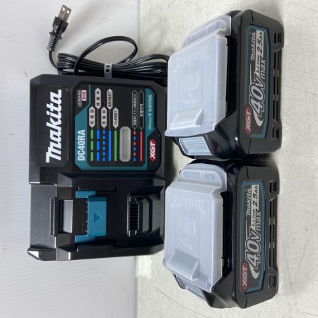  MAKITA マキタ 切断工具 　レシプロソー　充電器・充電池2個・ケース付 コードレス式 40v 2.5Ah JR002GRDX ブルー