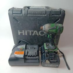 HITACHI 日立  インパクトドライバ　 WH18DDL2 グリーン 充電器・充電池2個・ケース付 コードレス式 18v 6.0Ah Cランク