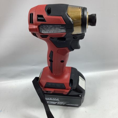 MAKITA マキタ インパクトドライバ TD173DGXPR プレミアムレッド 充電器・充電池2個・ケース付 18v