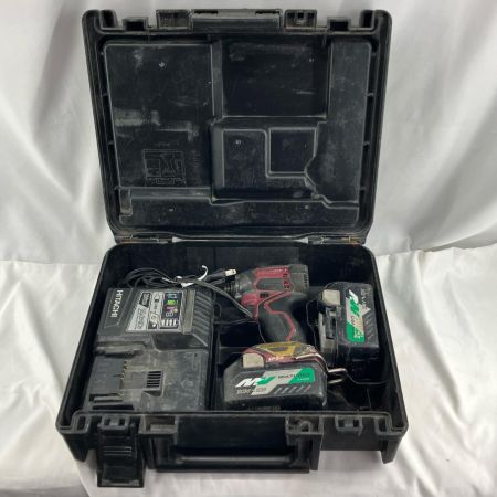 HiKOKI ハイコーキ 締め付け工具 インパクトドライバ  充電器・充電池2個・ケース付  WH36DA ブラウン