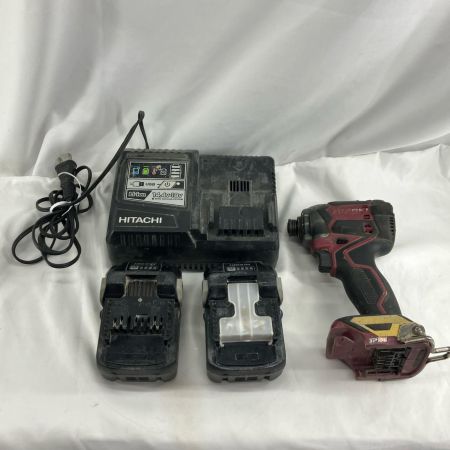 HiKOKI ハイコーキ 締め付け工具 インパクトドライバ  充電器・充電池2個・ケース付  WH36DA ブラウン