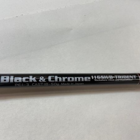 ΨΨ Mc Works’ ルアーロッド　ブラック＆クローム　116　ＳＨ/B　本体のみ　